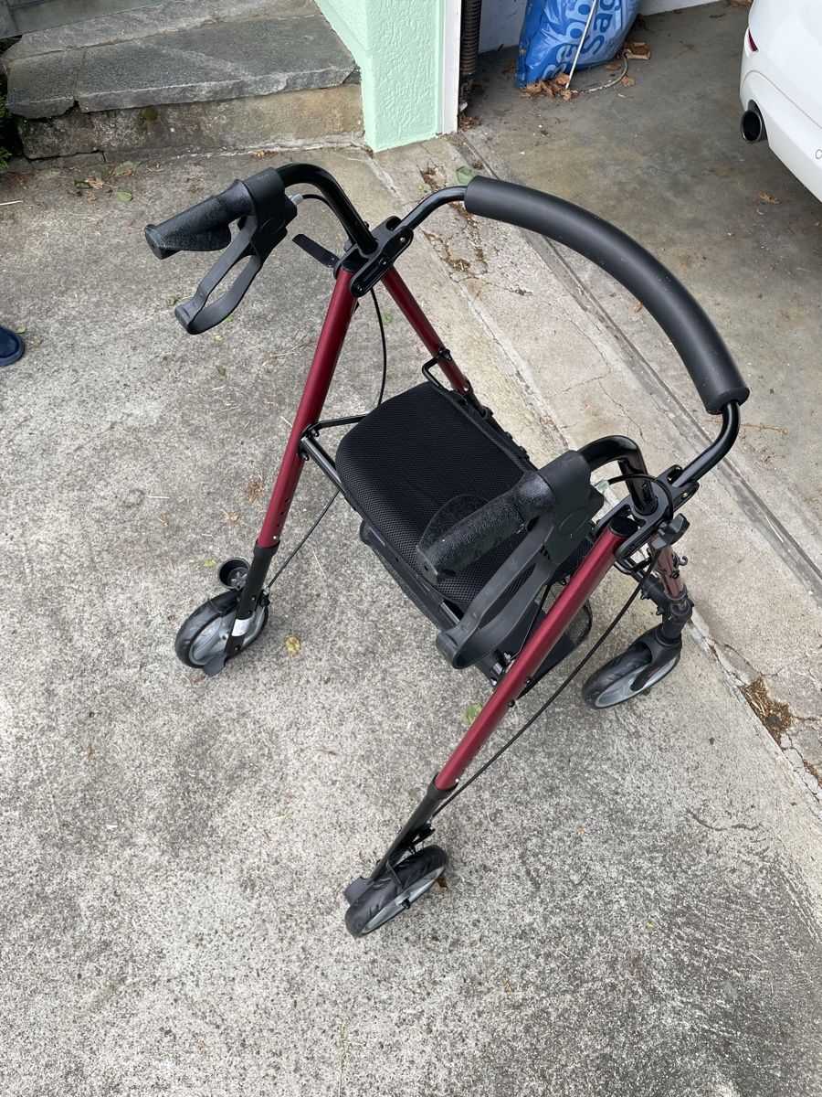 Ausili per la deambulazione: Rollator Gehwagen mit Sitzfläche – Usato da Bern venduto da dafego 1