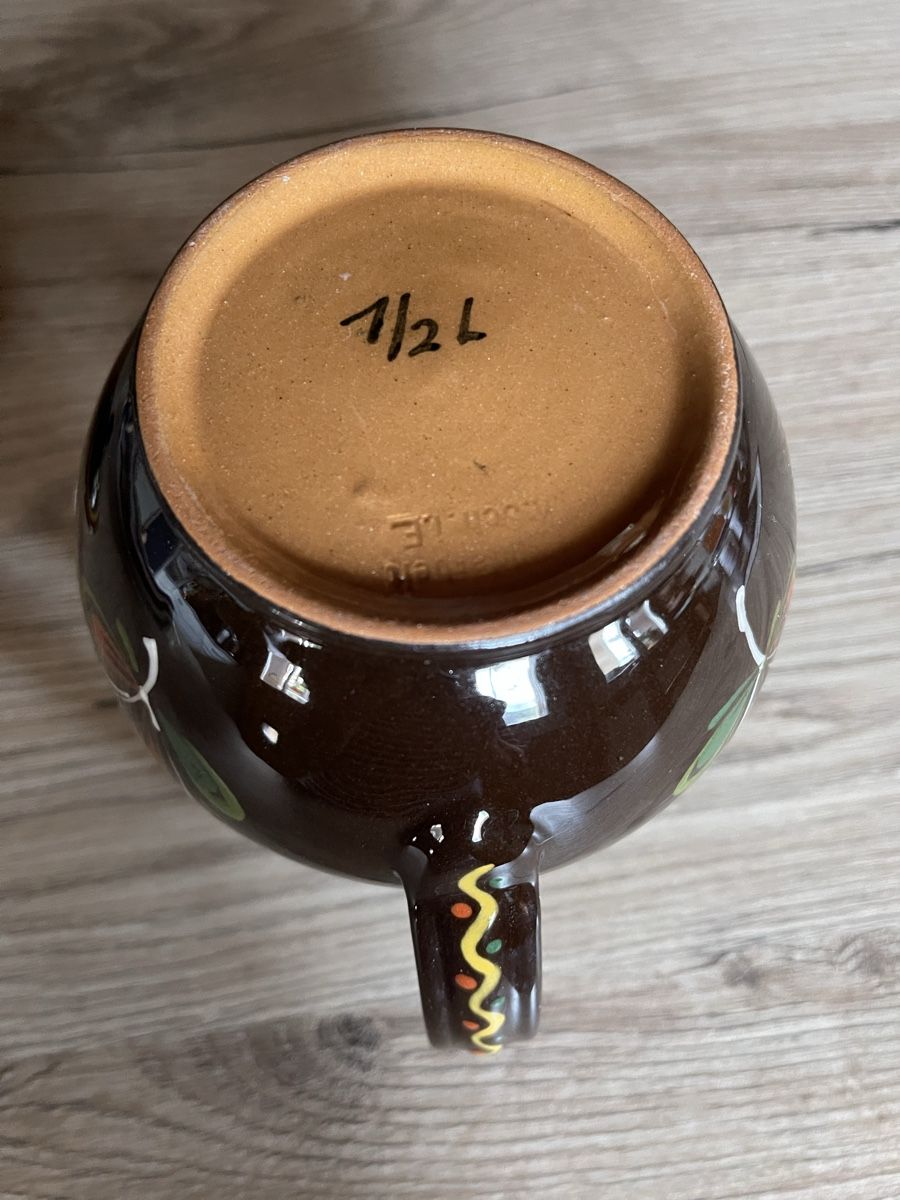 Teiere: Getöpfertes Krüglein mit Blumenmotiv – Usato da Fahrni b. Thun venduto da ams_56jv 6