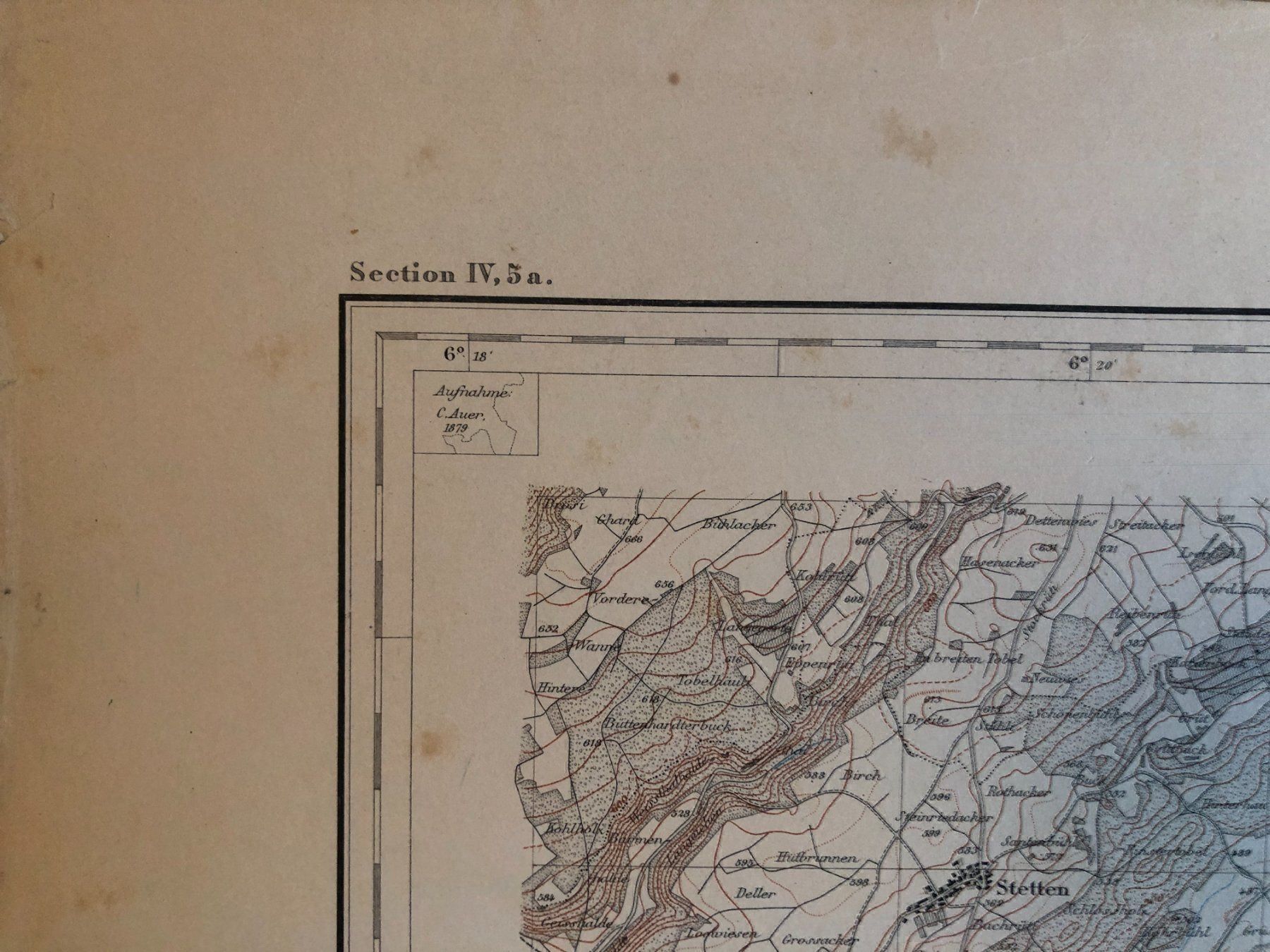 Cartine & Atlanti: Siegfriedatlas Bl. 45: Thaingen 1885 – Usato da Zürich venduto da allp 3