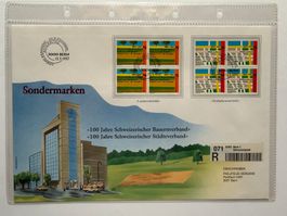 FDC Grossbrief 100 Jahre Schweiz. Bauernverband 1997 ET
