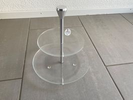 Etagere aus Glas, 2-stöckig, Vidivi