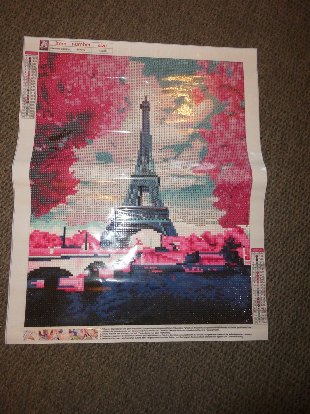 Kit bricolage: Diamond Painting Eifelturm – Usato da Mels venduto da KOSL 3