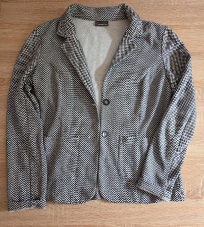 Veste femme motif chevrons Street One gris noir taille 38