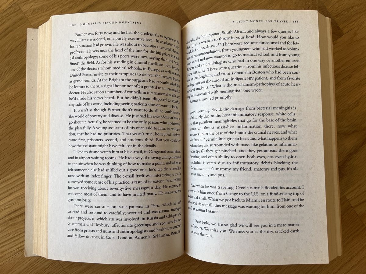 Bücher: Mountains Beyond Mountains, Tracy Kidder – Gebraucht aus Basel von clembou 2