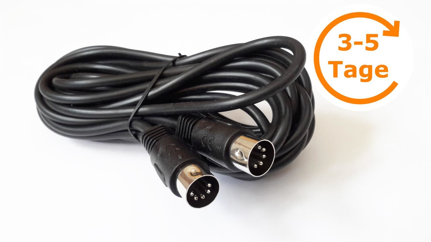 Kabel: Audio/Videokabel 5 pol DIN Stecker 5 m – Neu und originalverpackt aus St. Gallen von cointec