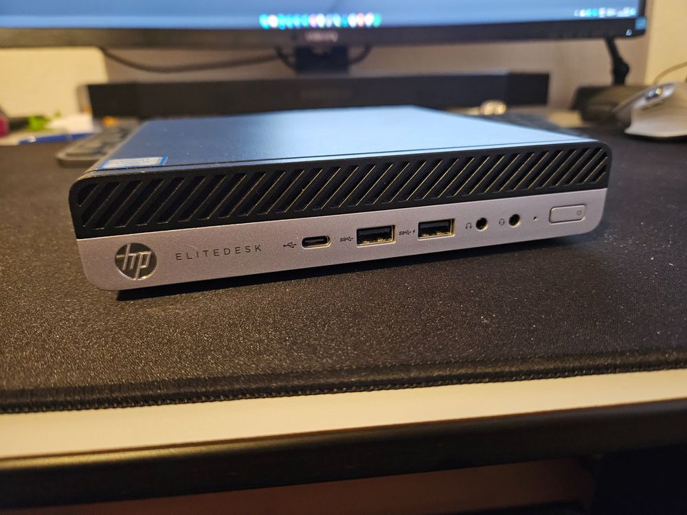 thumbnail interactive-video image 1 of HP EliteDesk 800 G4 Mini Desktop | I5-8500T 2.10GHz | 32GB RAM | 500GB SSD | Windows 11 Pro | USB-C 1 of 4