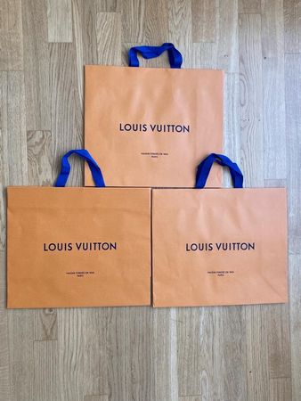 3x Louis Vuitton Tragetasche Papier Grösse 39 x 34 x 15