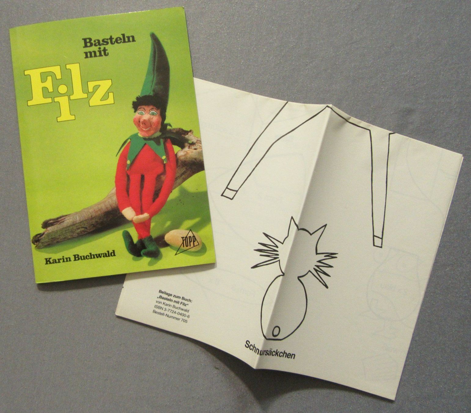 Libri: Basteln mit Filz - mit beigelegtem Musterbogen – Usato da Auenstein venduto da Padabimbim 6