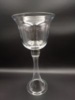 Dekorationsglas Vase auf Fuss klar gebrauchter Zustand