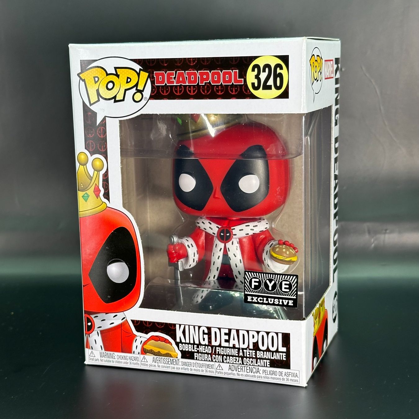 Funko Statuette: Funko Pop! - Marvel - King Deadpool 326 – Usato da Düdingen venduto da Nerdworld