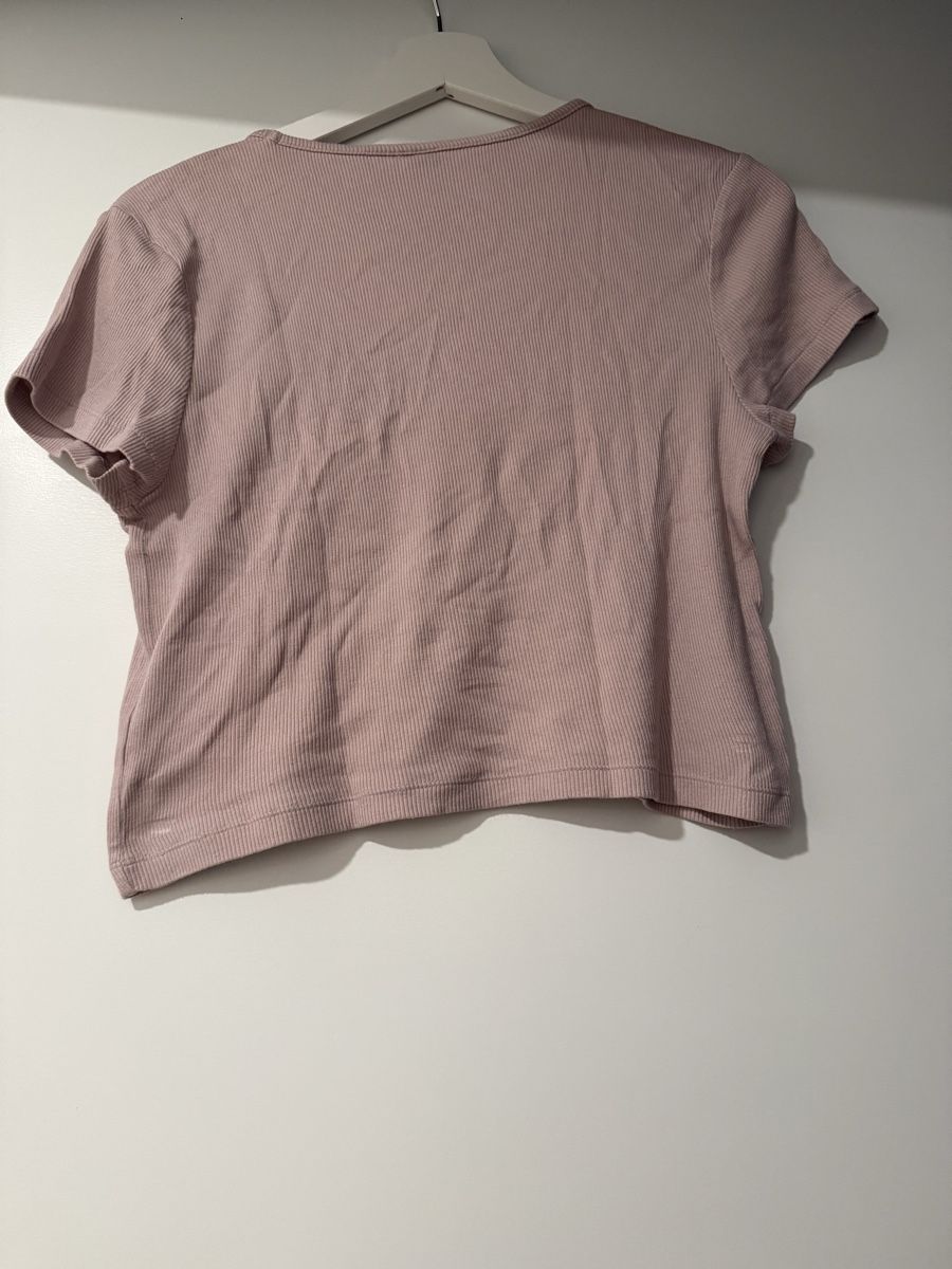 H&M T-Shirts: Damen Shirt H&M Basic Grösse L Rosa  – Gebraucht aus Basel von pau_8zcp 3
