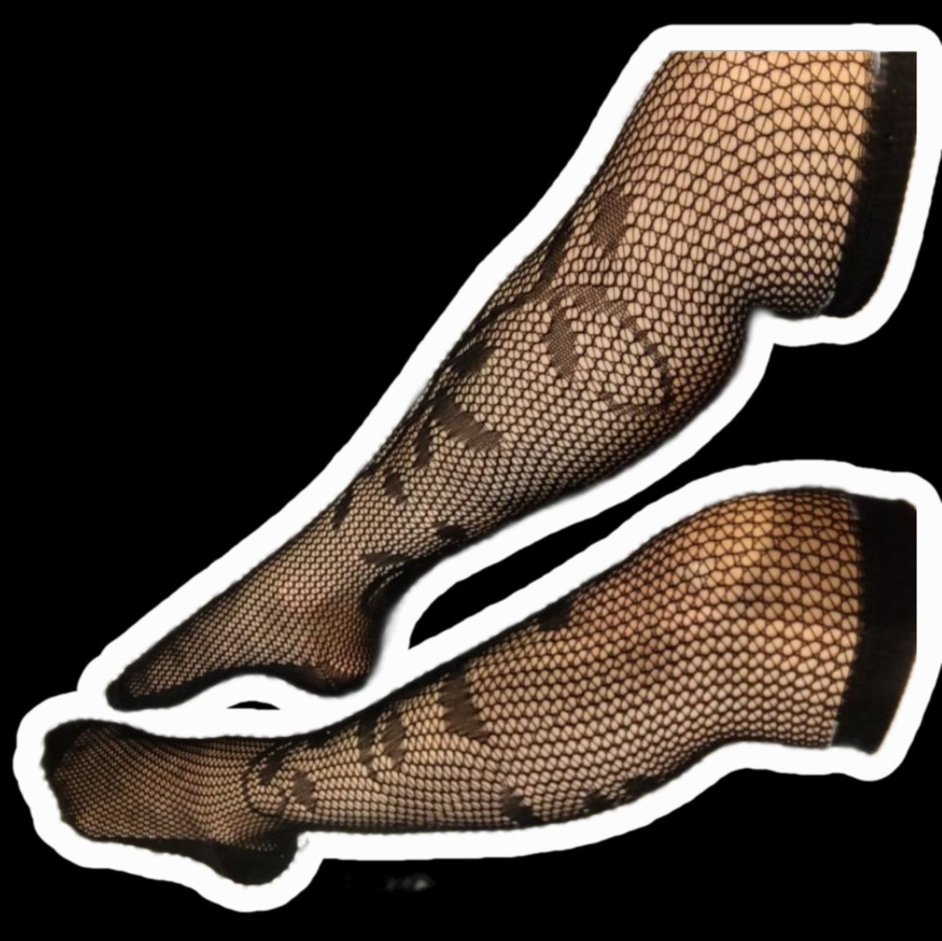 Calzedonia Collants: Netzstrümpfe/Straps Netz/Strapsen Strümpfe,Blumenmuster – D'occasion à Siblingen par Vany_McDougall 1