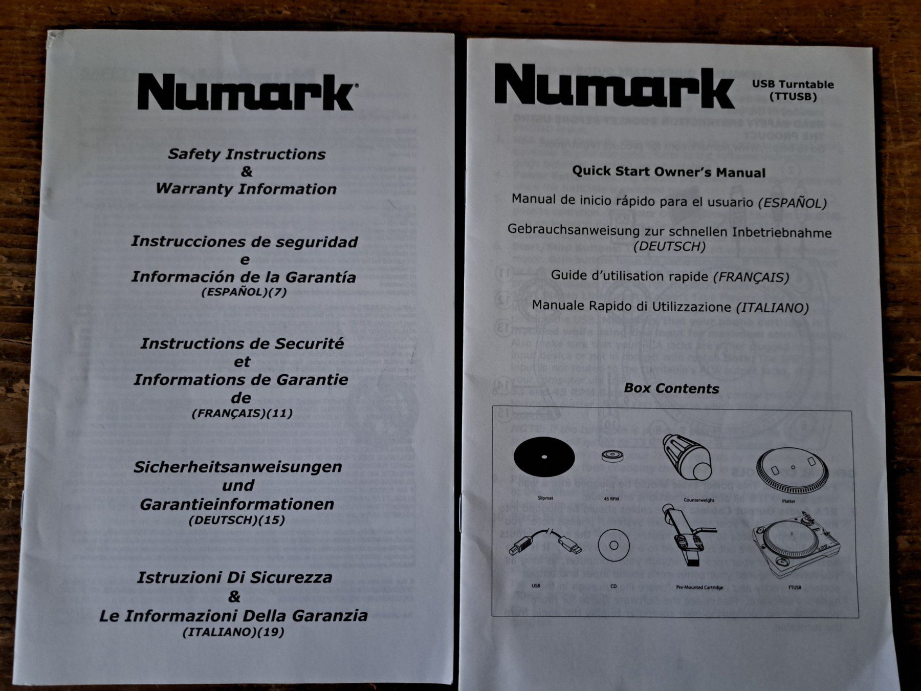 Numark Tourne-disques: Numark TTUSB USB Turntable Manuel et CD Logiciel – D'occasion à Meikirch par teddy54