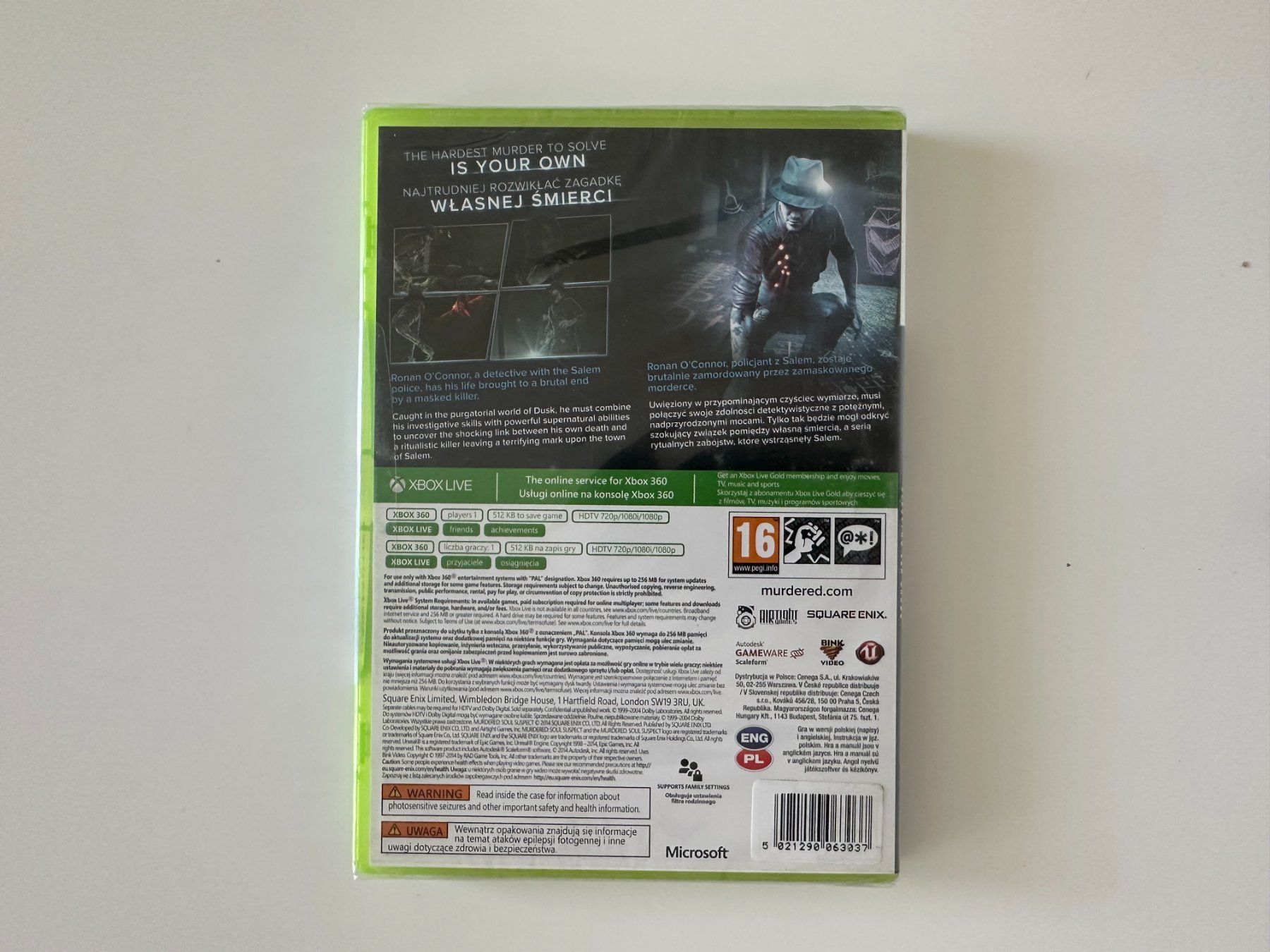 Microsoft Spiele: Murdered: Soul Suspect, Xbox 360 Sealed – Neu und originalverpackt aus Couvet von Aura_aura 1