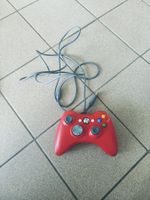 Manette compatible PC style Xbox 360 rouge filaire