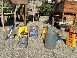 Konvolut Oelkanister Esso Shell Vintage Gebraucht