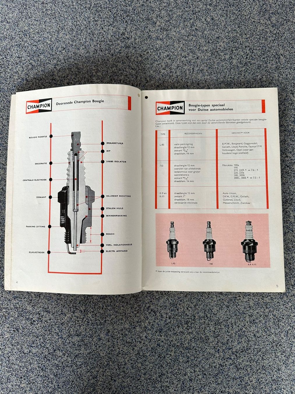 Libri: Katalog  CHAMPION  Zündkerzen  1959 – Usato da Boswil venduto da pavo1 4