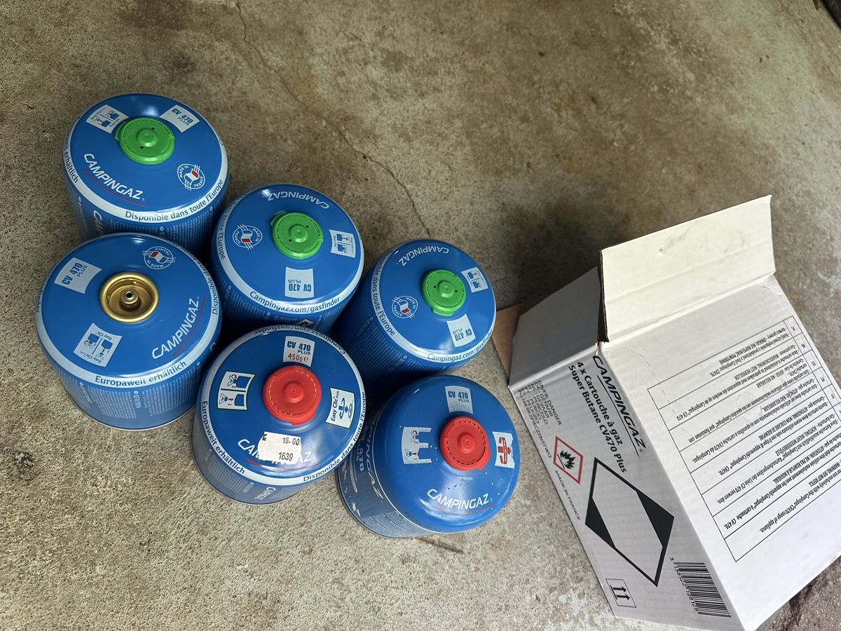 Campingaz Apparecchiature e tecnologia a gas: 6x CV 470 Plus / Easy Clic Plus 450g Gas Kartusche – Nuovo (secondo la descrizione) da St. Gallen venduto da Vitalia 3