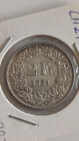 2 Franken 1921, Silber, sehr schön (WA3)