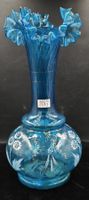 Antike Glas Vase blau