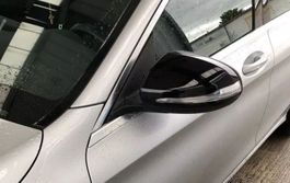 MercedesBenz Schwarz Glanz Spiegelkappen