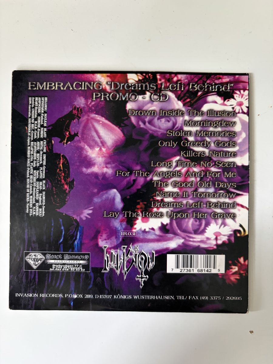 CD: Embracing - Dreams Left Behind – Usato da Zürich venduto da Tyler1983 1