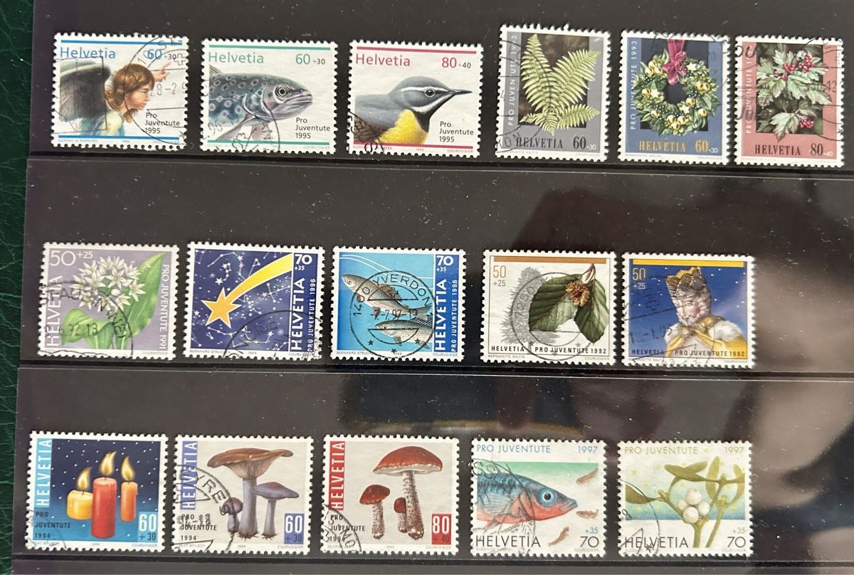 Alle Briefmarken: lot de Timbres Pro Juventute – Gebraucht aus Petit-Lancy von Pierre_le_voyageur