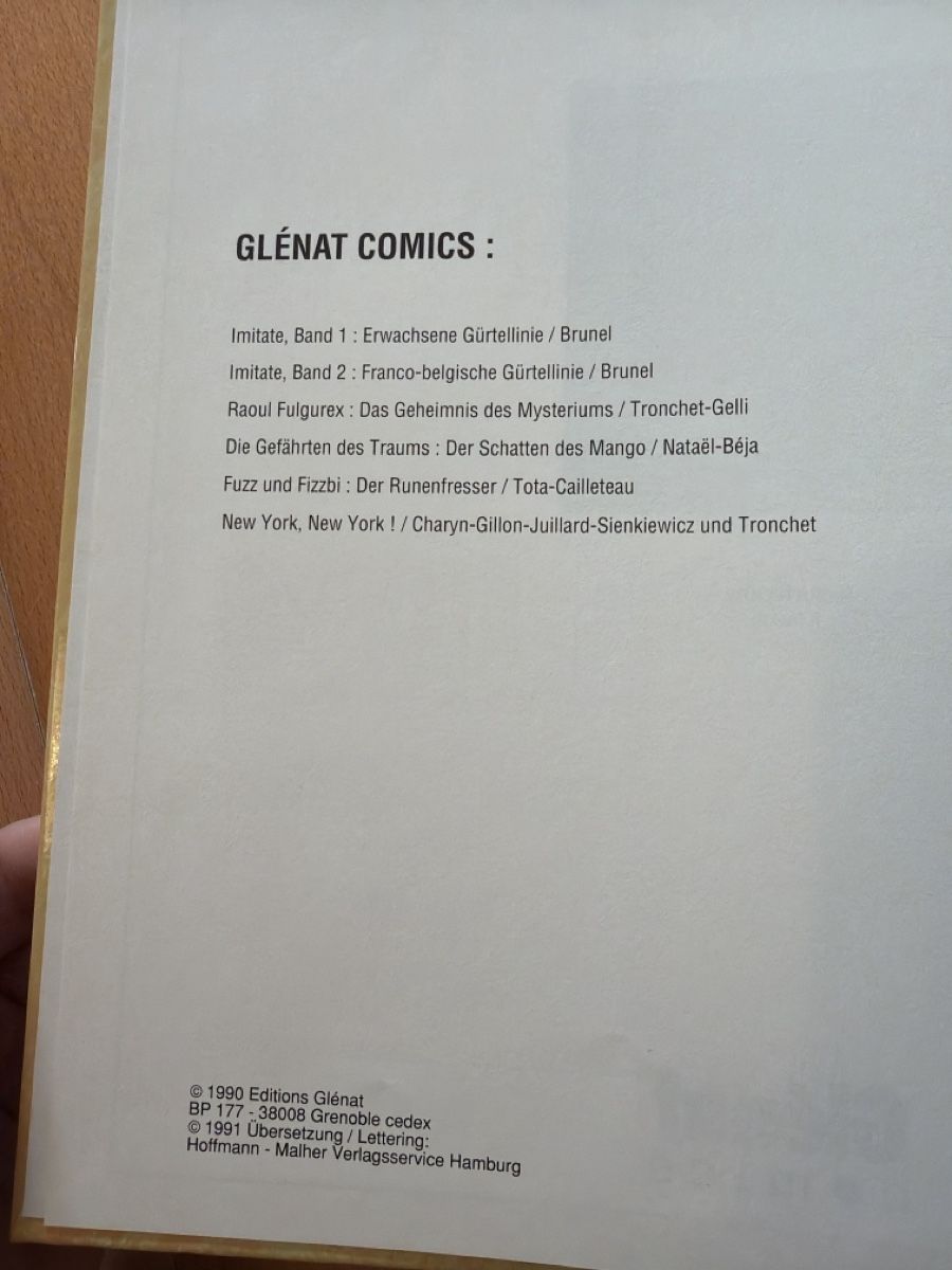 Comics: Comic Buch Der Schatten des Mango Glénat Comics – Gebraucht aus Walenstadt von Smokyboy 1