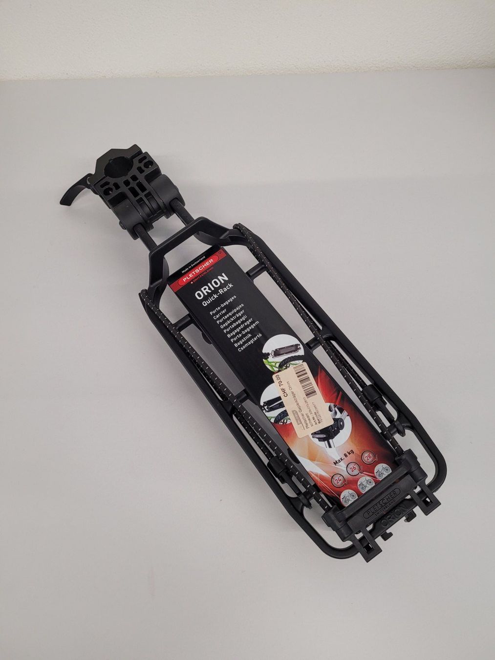 Ersatzteile: Pletscher ORION Gepäckträger schwarz – Neu und originalverpackt aus Giswil von mai_k7x7