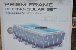 Swimming Pool Intex Prism Frame 4 x 2 Meter, viel Zubehör
