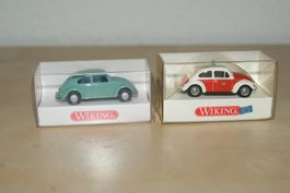 WIKING 086102 1:87 VW Käfer Feuerwehr und 830 01 12 VW 1200
