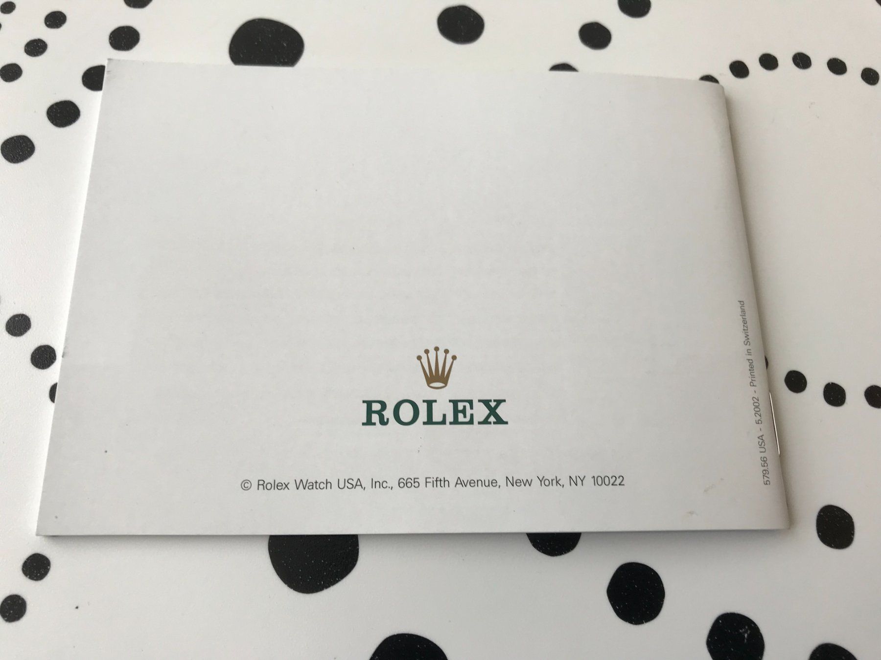 Rolex Dokumente: YOUR ROLEX OYSTER - BOOKLET ORIGINAL ENGLISH VERSION !!! – Gebraucht aus Epalinges von watchforyou 5
