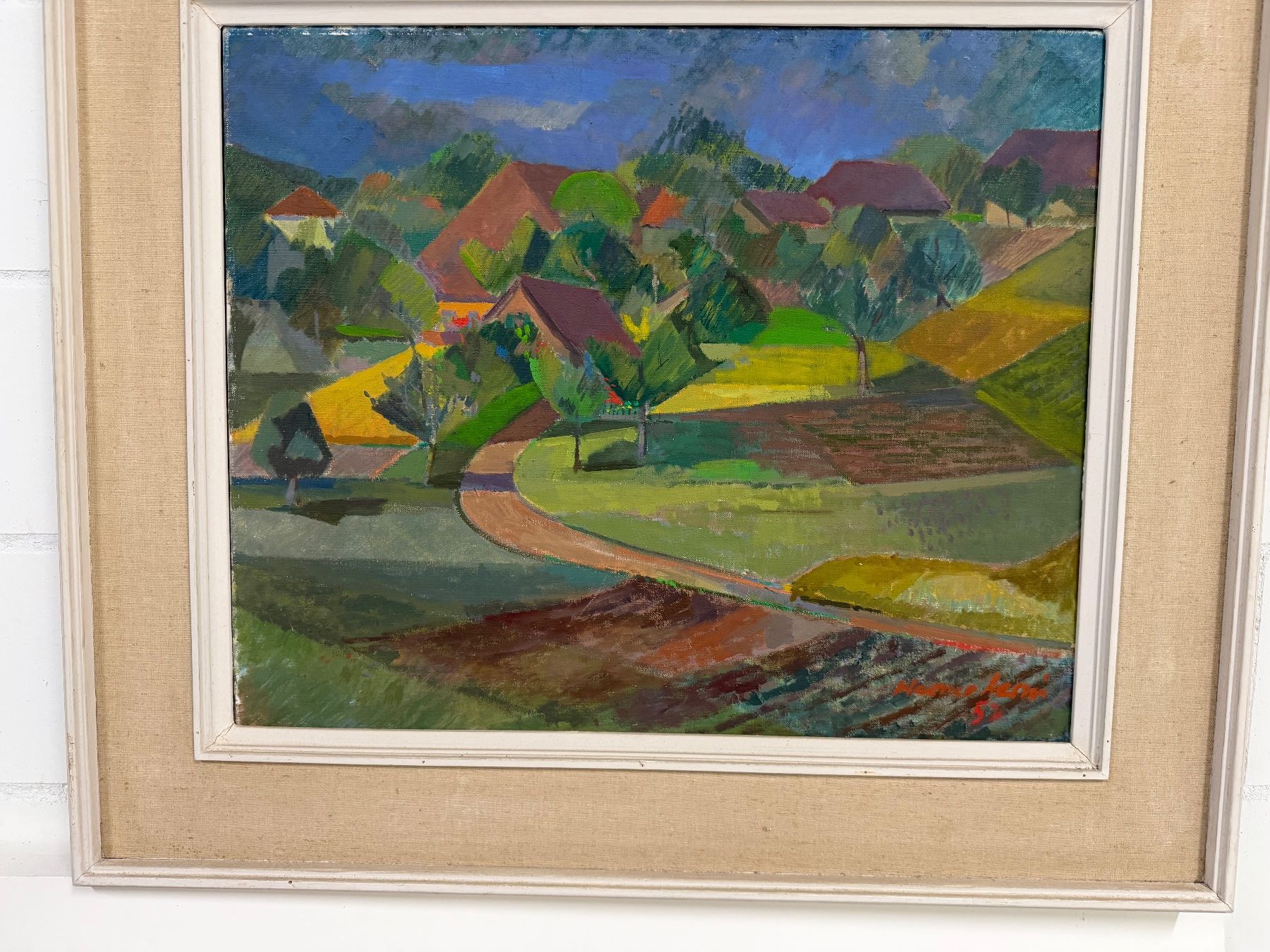 Dipinti: WERNER AERNI (1907–1992) ÖlGemälde – Usato da Basel venduto da PAUL_ART 1