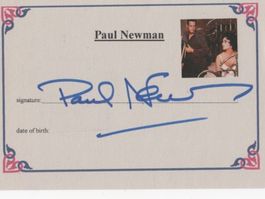 Autogramm von Schauspieler Paul Newman USA, †