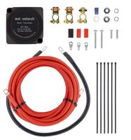 Trennrelais Set 12V 140A für 2 Batterien mit Anschlusskabel