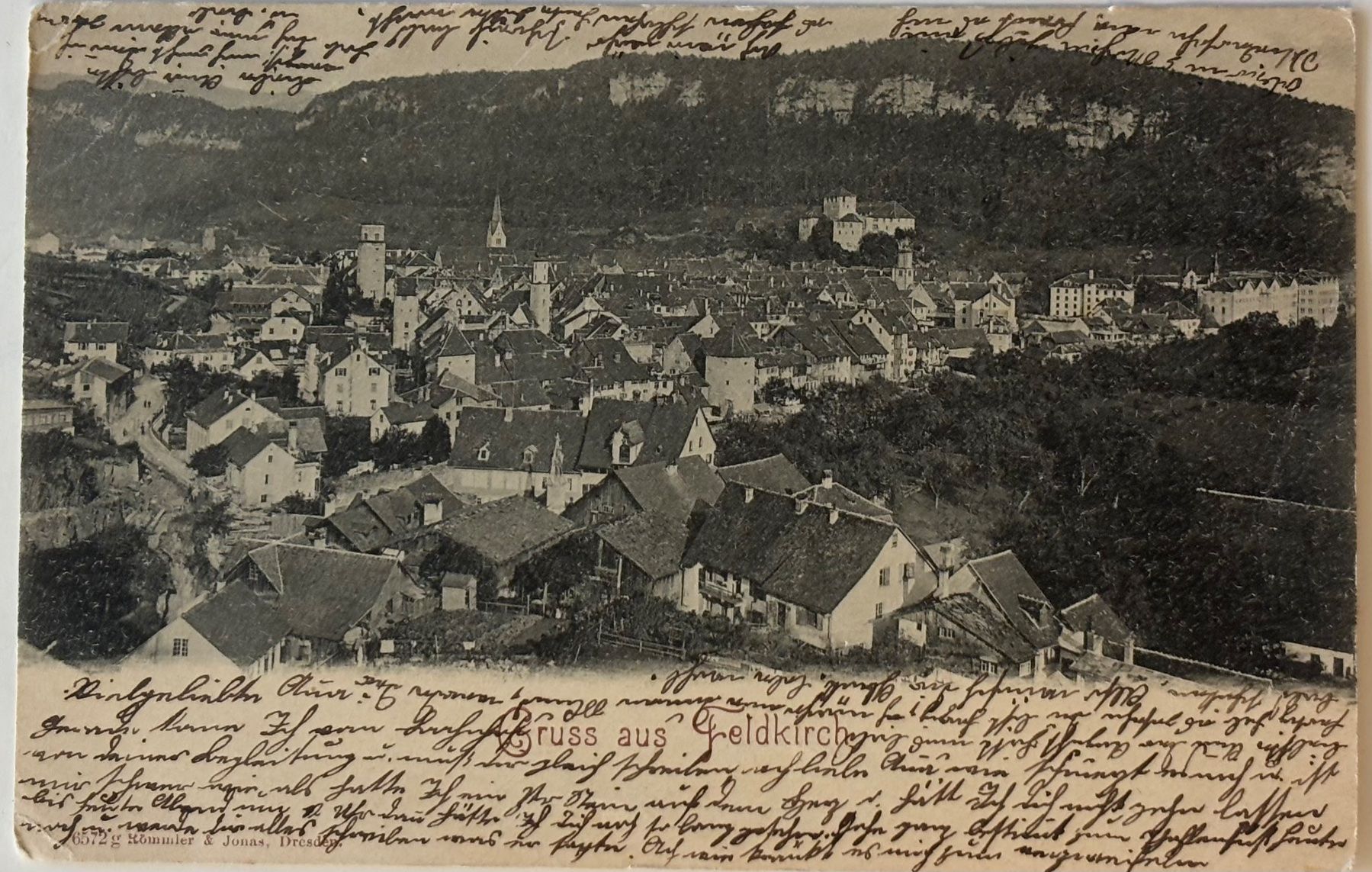 Cartoline postali: Österreich, Gruss aus Feldkirch – Usato da Frauenfeld venduto da Merk52