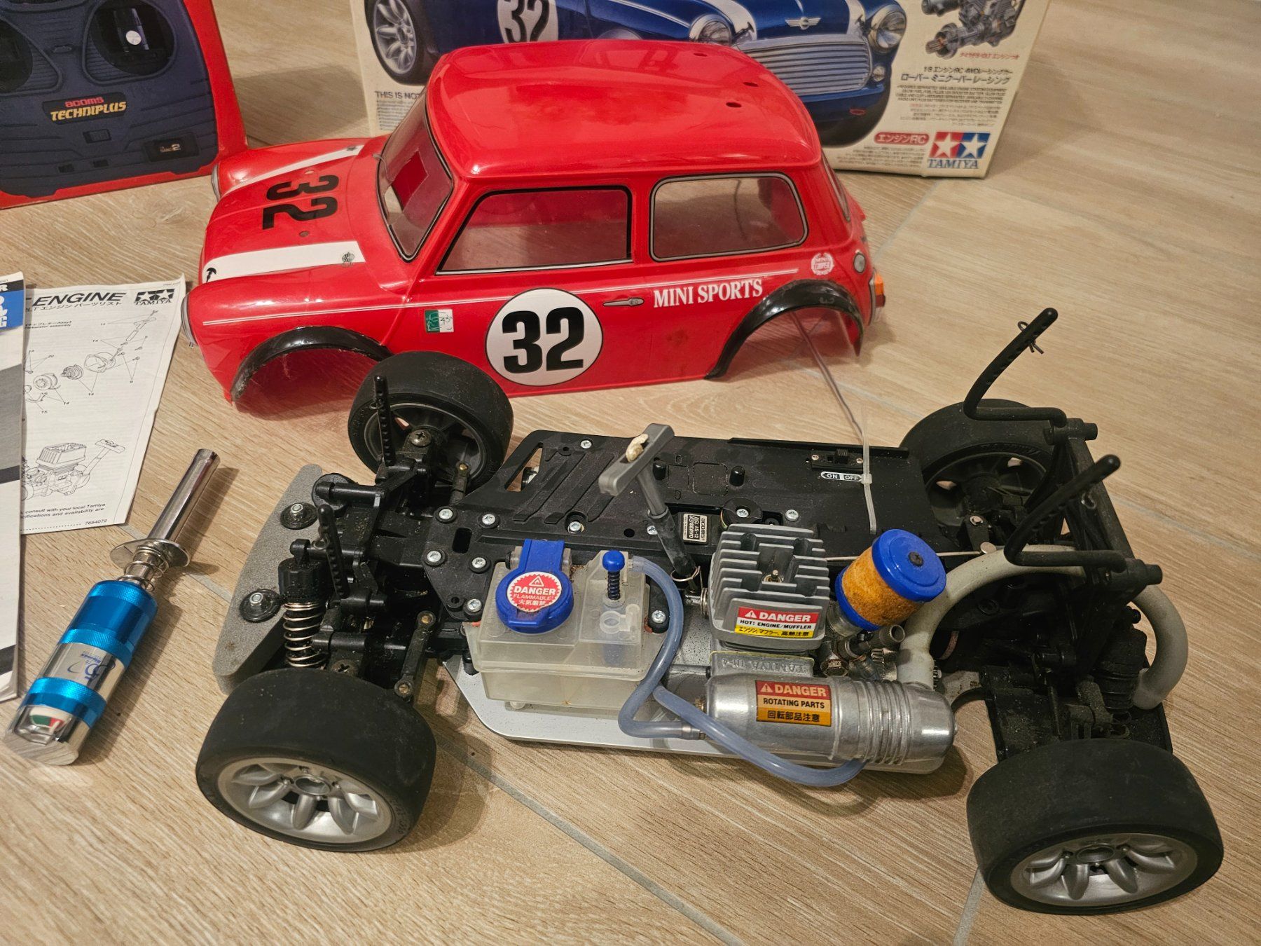 RC TAMIYA MINI COOPER RARE VINTAGE GLOW ENGINE RACING CAR (Gebraucht ...
