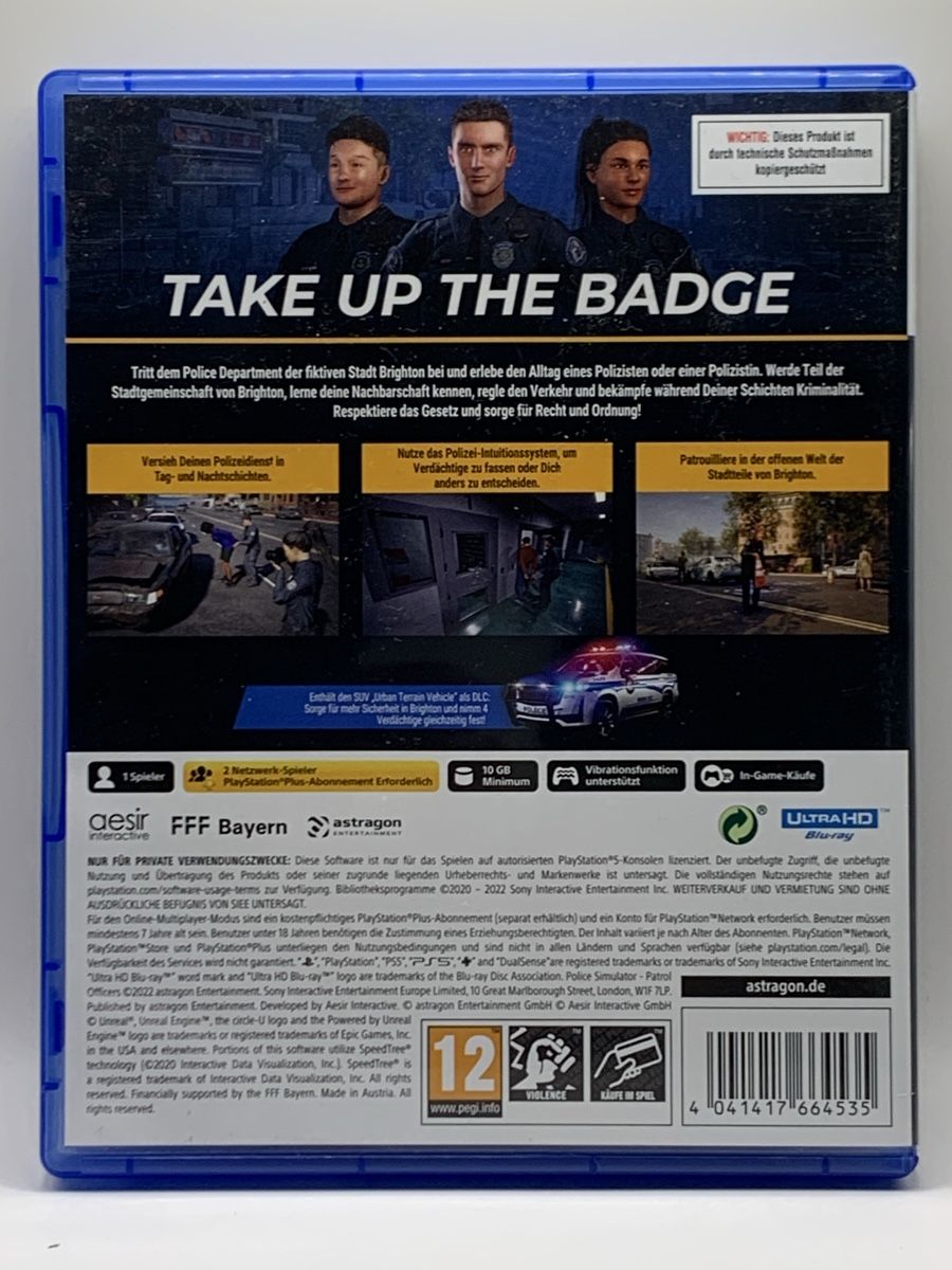 Sony Giochi: Police Simulator - PS5 - Patrol Officers – Usato da Ostermundigen venduto da RG-Collector 1