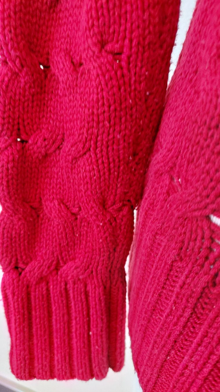 Maglioni & Felpe: Roter Strickpullover mit Rollkragen Winter gr. S – Usato da Gwatt (Thun) venduto da Letzte-Chance 3