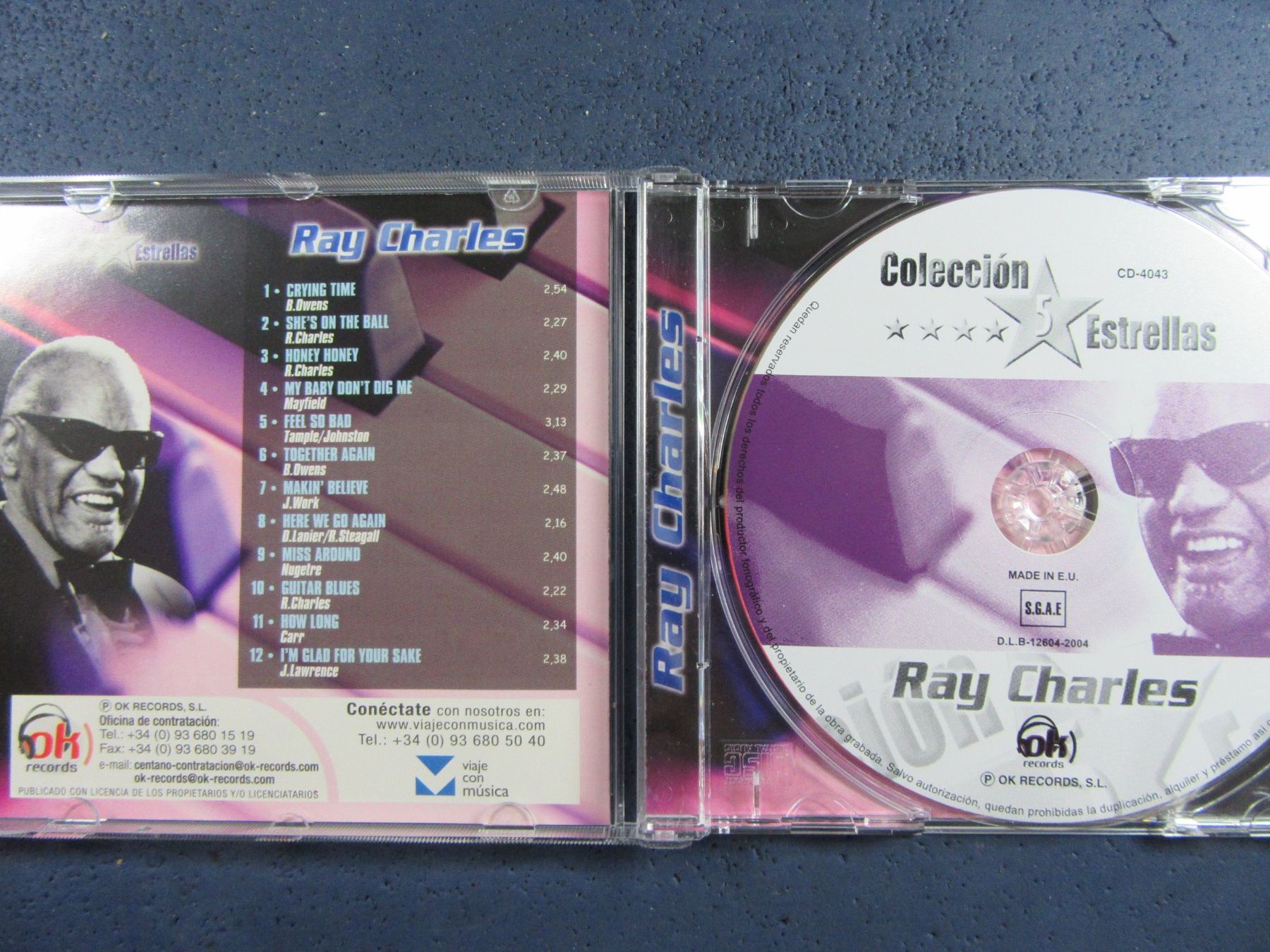 CDs: RAY CHARLES CD 5 ESTRELLAS COLECCTION – Gebraucht aus Ettingen von Hausi4711 2