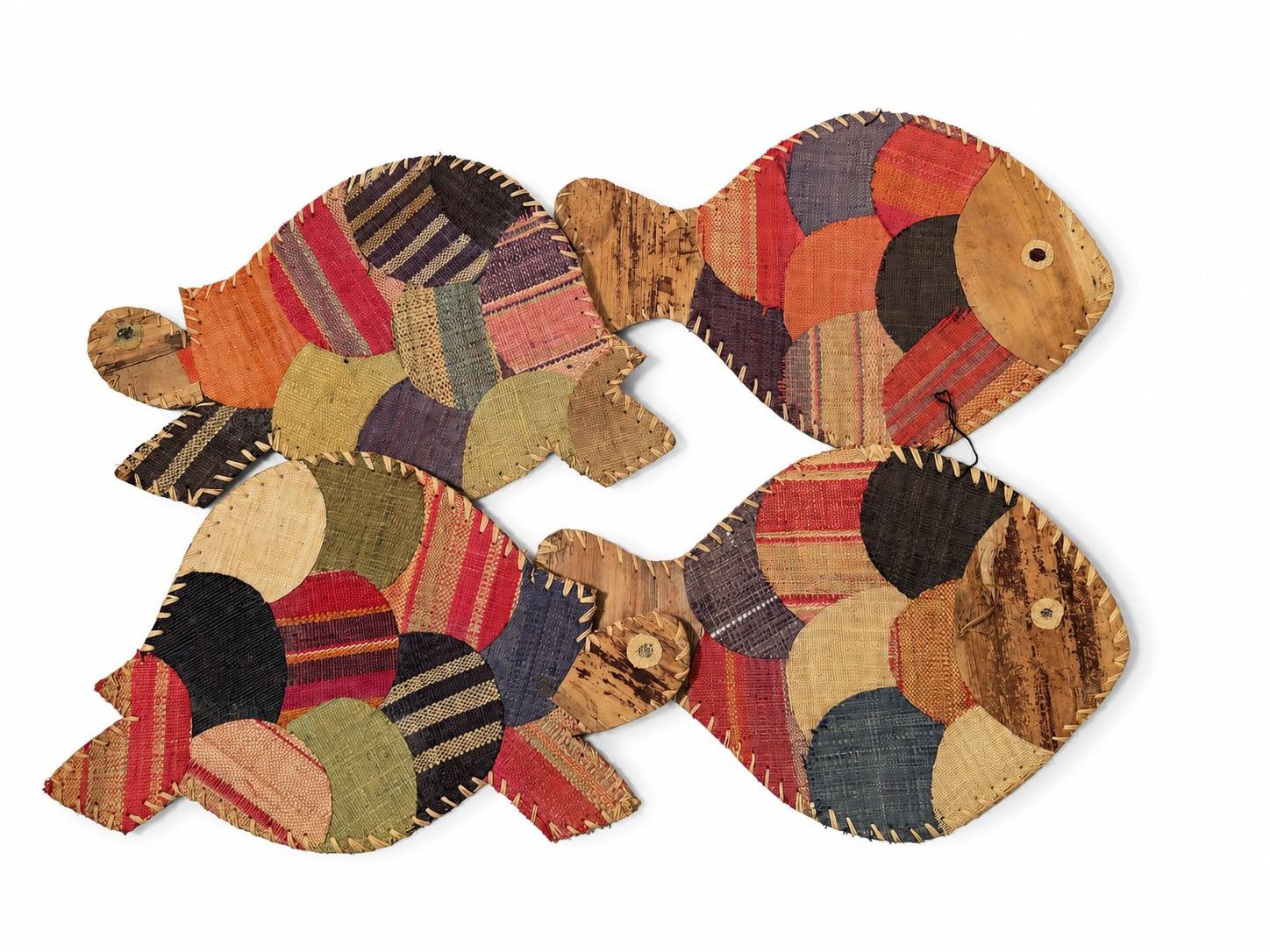 Tischgruppe: 4 Tischsets in Fischform – buntes Patchwork-Design – Gebraucht aus Zollikerberg von lin_yc2n 3