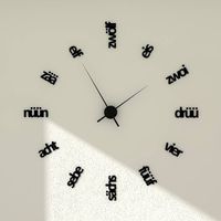 Wanduhr auf Schweizerdeutsch - in deinem Dialekt!