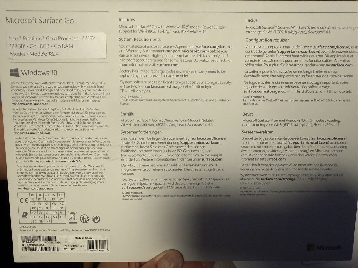 Microsoft Notebook: Microsoft Surface Go mit Tastatur gebraucht – Usato da Bern venduto da Amir97 5
