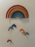 Regenbogen Mobile Delfine