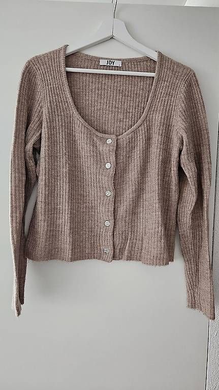 Giacche: Altrosa gerippte Strickjacke – Usato da Rothenburg venduto da man_cb7f