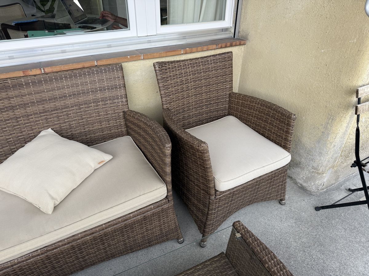 Divani: Lounge Set Rattan  – Usato da Zürich venduto da mag_crp7 3