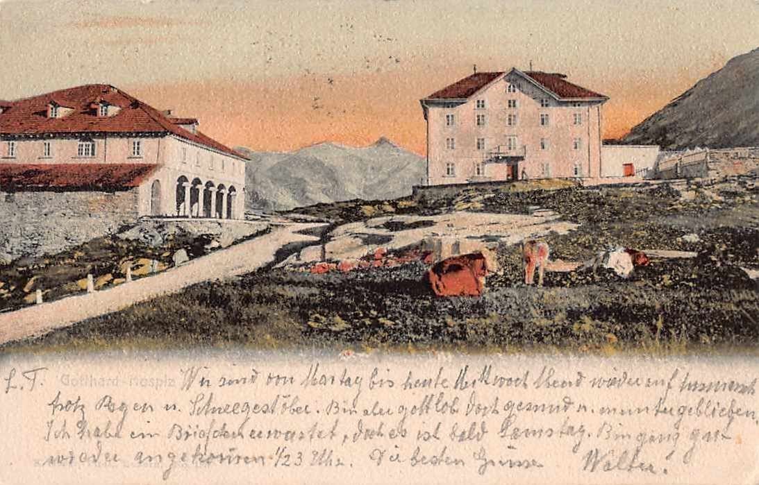 Cartoline postali: 2 uralte Postkarten GOTTHARD MILITÄR – Usato da Winterthur venduto da SchatzchischtliWinti 2
