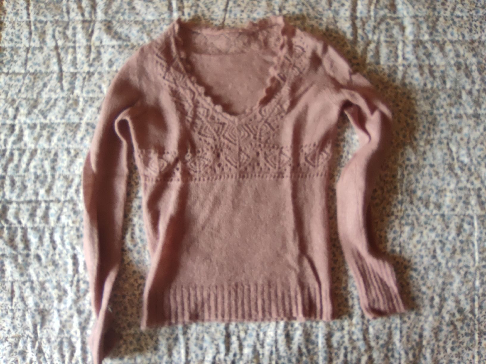 Maglioni & Felpe: Wunderschöner feiner Woll-Strickpullover, altrosa, Gr. XS – Usato da Grünen venduto da Coia 3