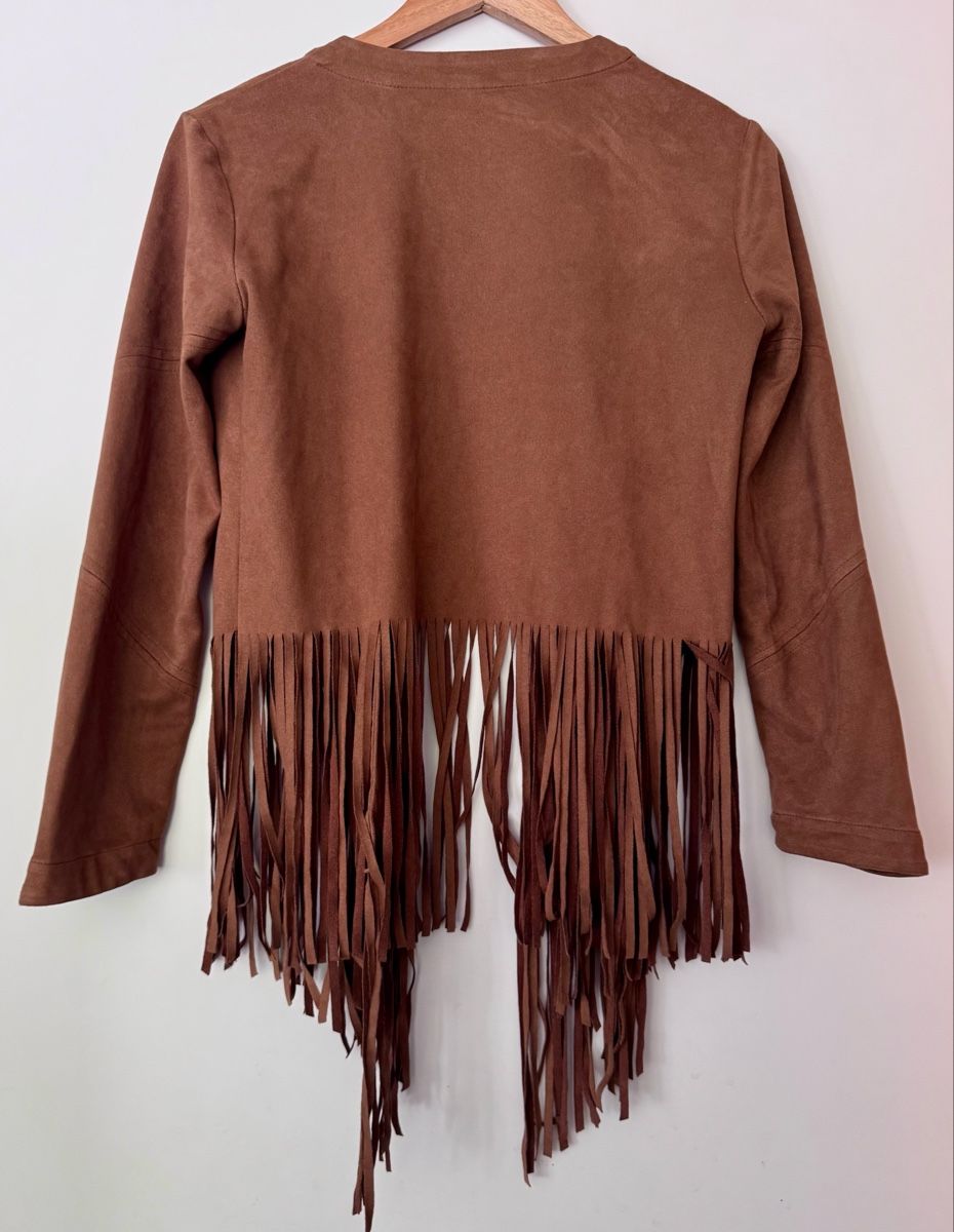 Jacken: Braune Fransenjacke – Gebraucht aus Rudolfstetten von krach 1