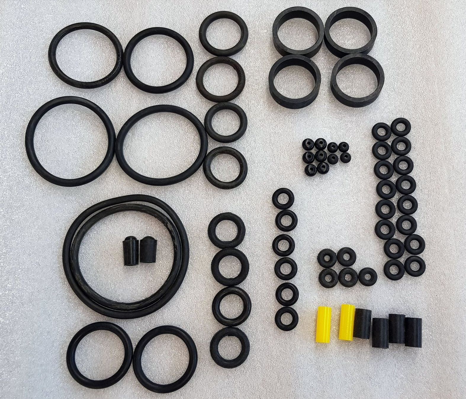 Flipperkästen: Flippergummi  Set schwarz klein – Neu (gemäss Beschreibung) aus Schalunen von schwabspielautomaten
